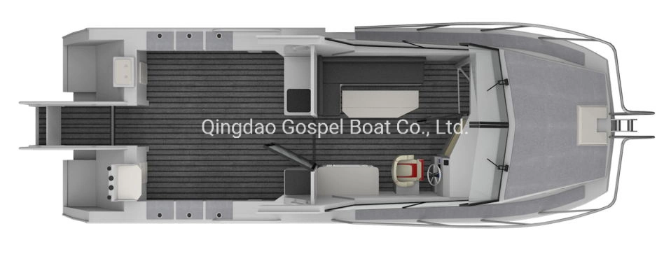 Gospel 8.8m/28FT Catamaran Aluminum Fishing Boat for Sale