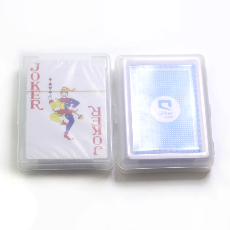 Casino jogando baralho impressão personalizada PVC cartões de Poker Card Game Pavimentos presente de promoção jogando cartas Personalizar