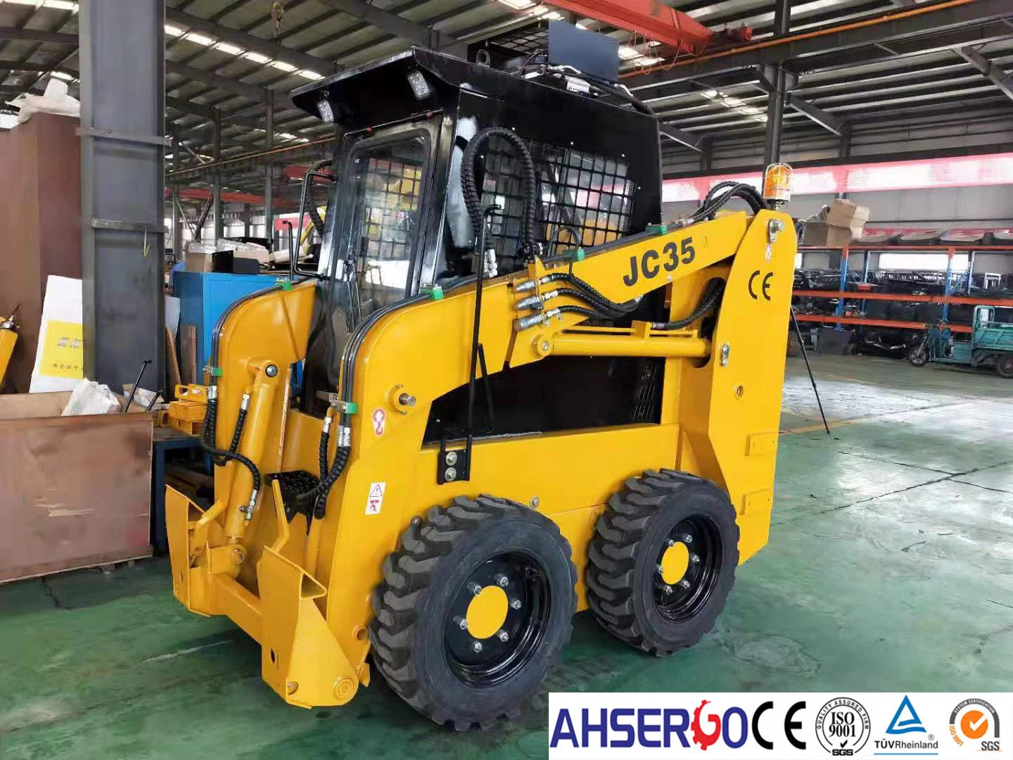 0.5ton 0.25m3 Jc35 with CE Skid Steer Loader for Sale