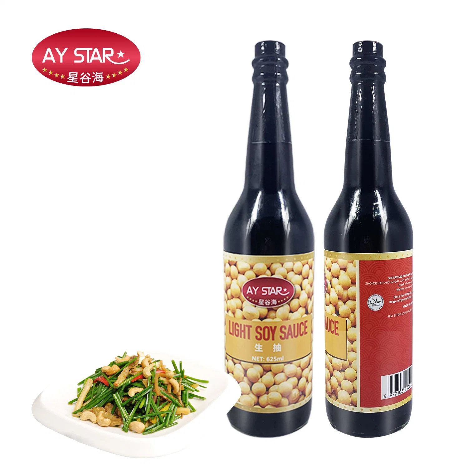 Halal Chinese Manufacturer Soya Bean Light Soy Sauce Food Additive