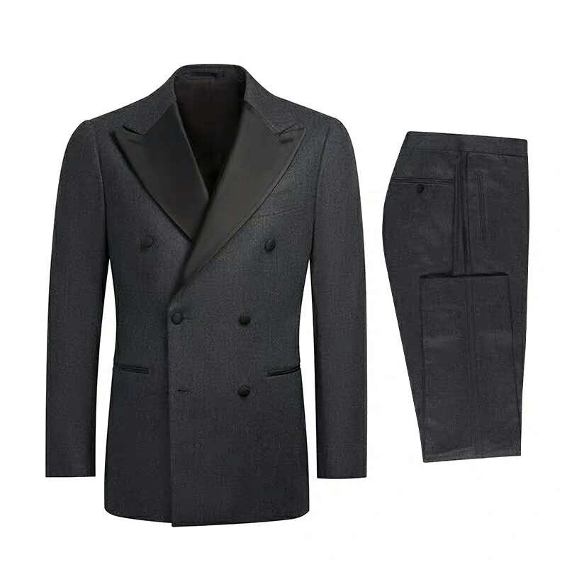 Fashion Custom Men's Suits Wholesale/Supplier Wool Suits Blue Men Suits for Men