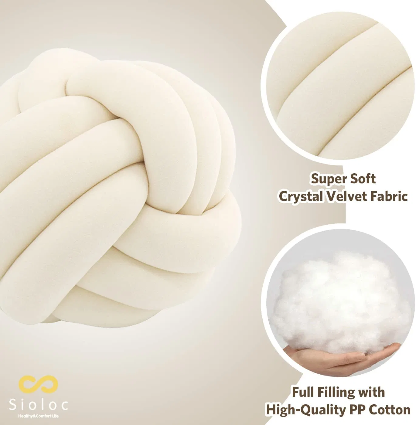 Soft Knot Ball Pillows Cushion Home Decoration Plush Pillow