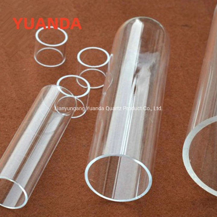 Tube en verre Quartz de grand diamètre tube en verre Quartz transparent