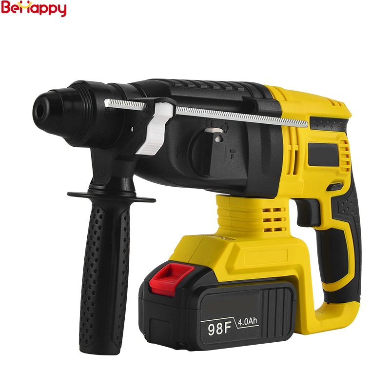 26mm 18V Cordless Rotary Electric Hammer Drill Machine Power Tool