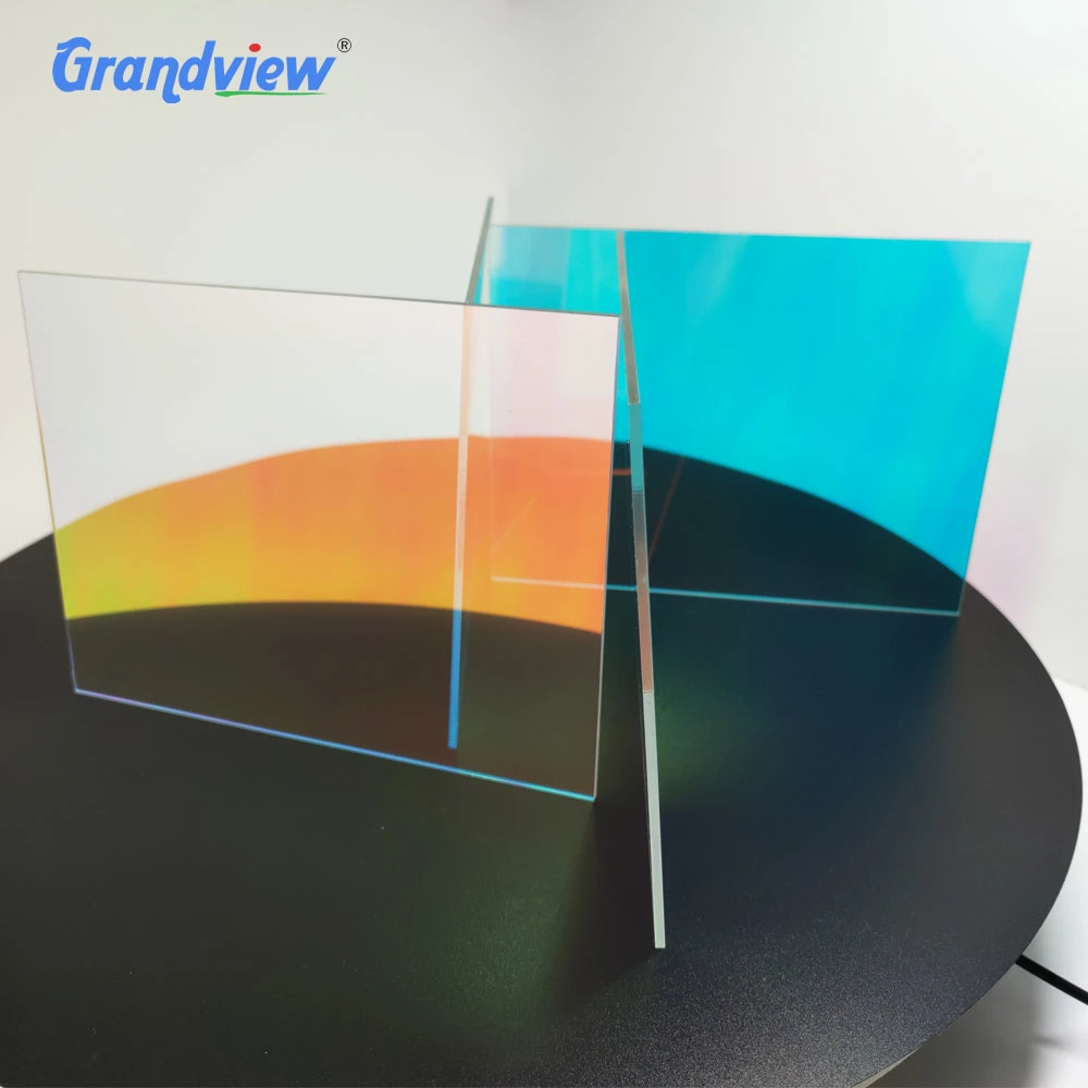 Fábrica de Grandview 3 mm Rainbow holográfica Glitter panel acrílico