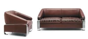 Zebai Foshan Brown Modern Comfortable Combination Office Leather Sofa (ZB-F239)