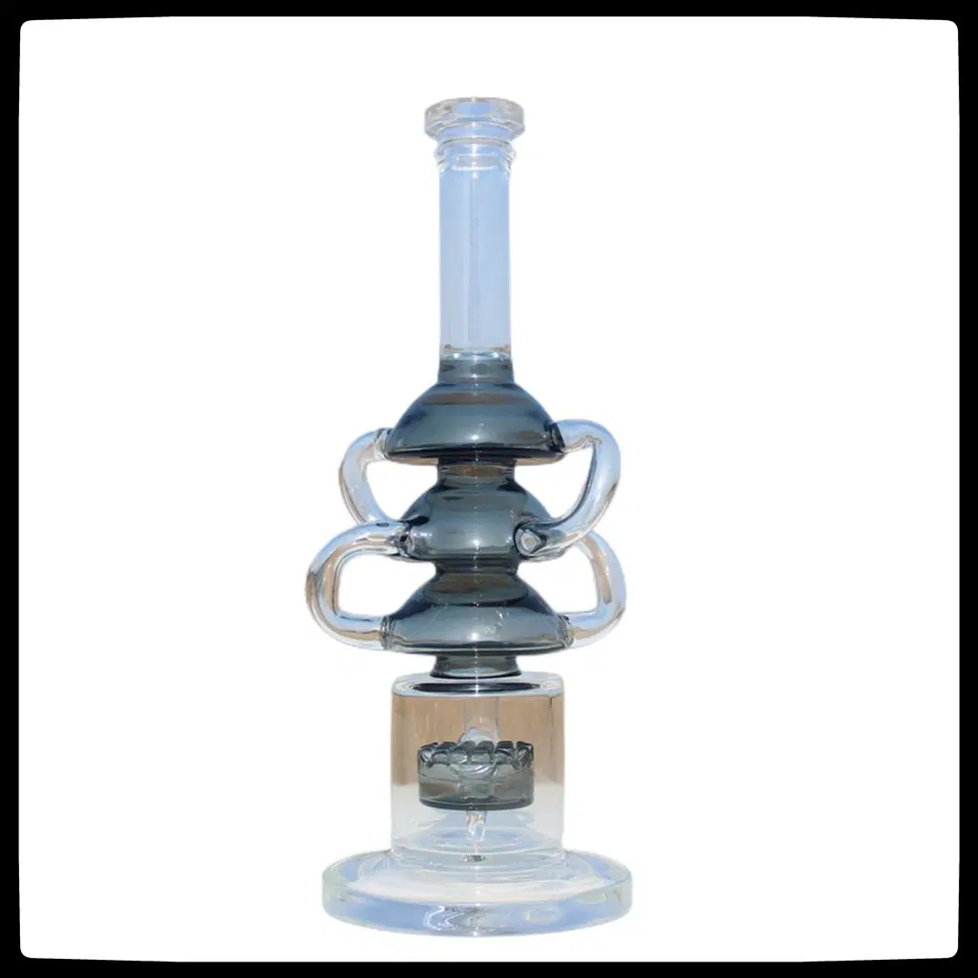 Glass Pipe with Perco Heady Hookah Shisha Smoking Water Pipe Handblow DAB Rigs