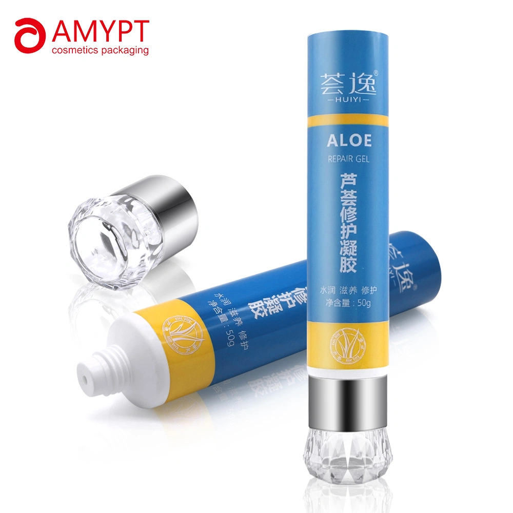 Cosmetic Plastic Packaging Tube with Special Design Acrylic Cap