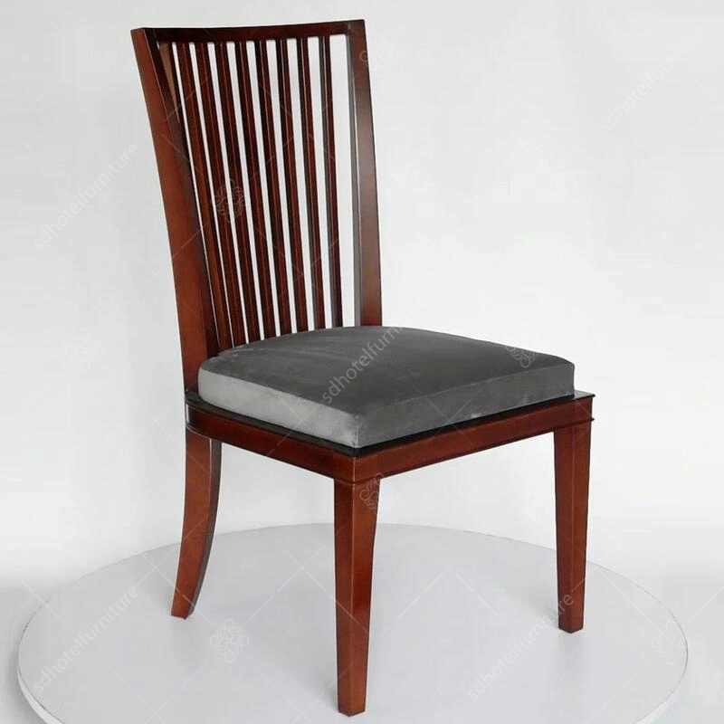 Solid Wood High Back Fabric Cushion Chair Sc-07