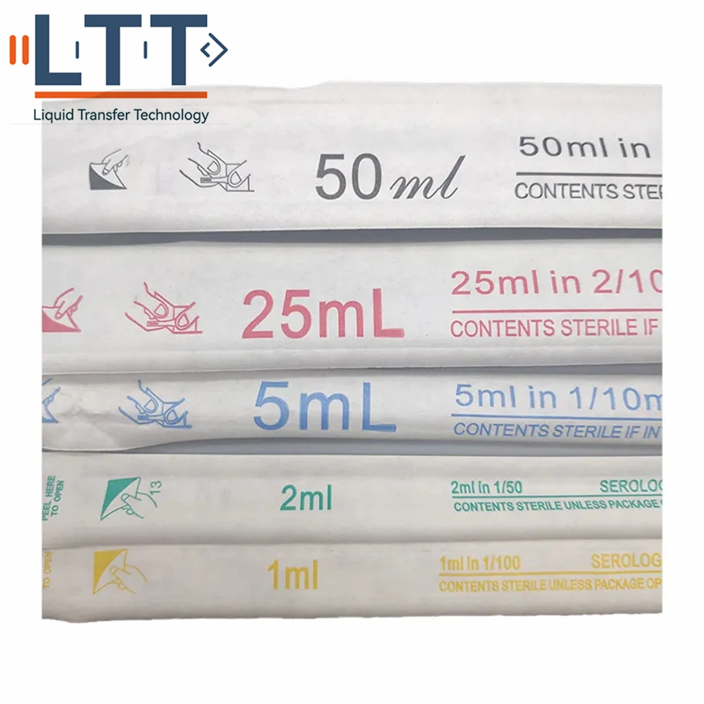 Sterile 50ml Serological Pipette, Individually Wrapped Liquan Custom Logo Supported