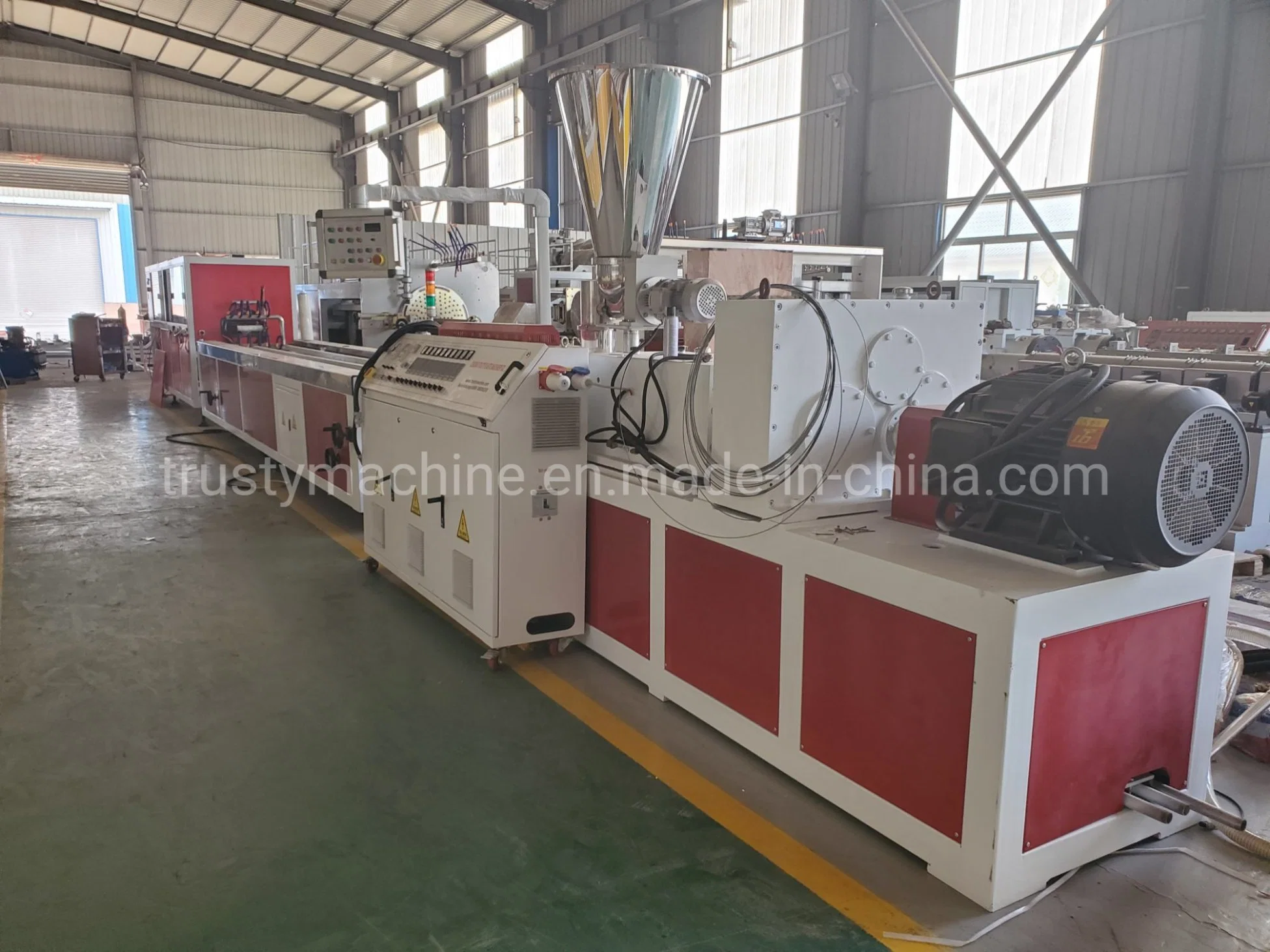 PVC WPC Window and Door Profile Production Extrusion Line Making Make Machine Equipment