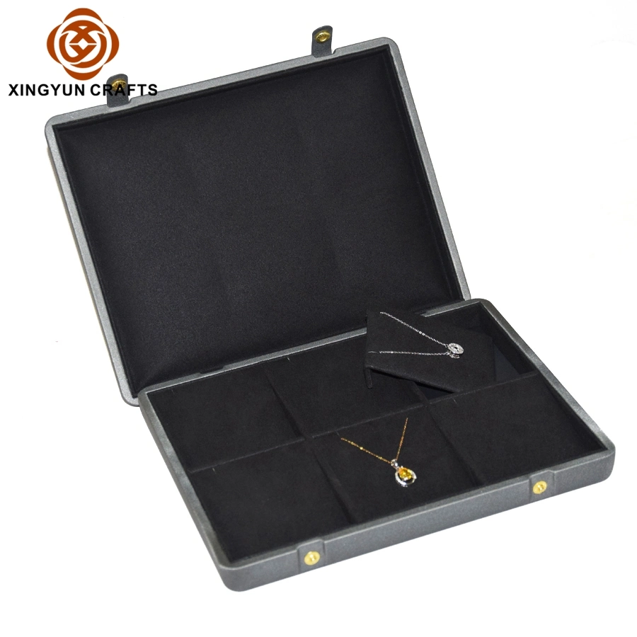 Wholesale/Supplier PU Leather Microfiber Lining Jewelry Storage Box Wood Earring Pendant Neckace Display Box