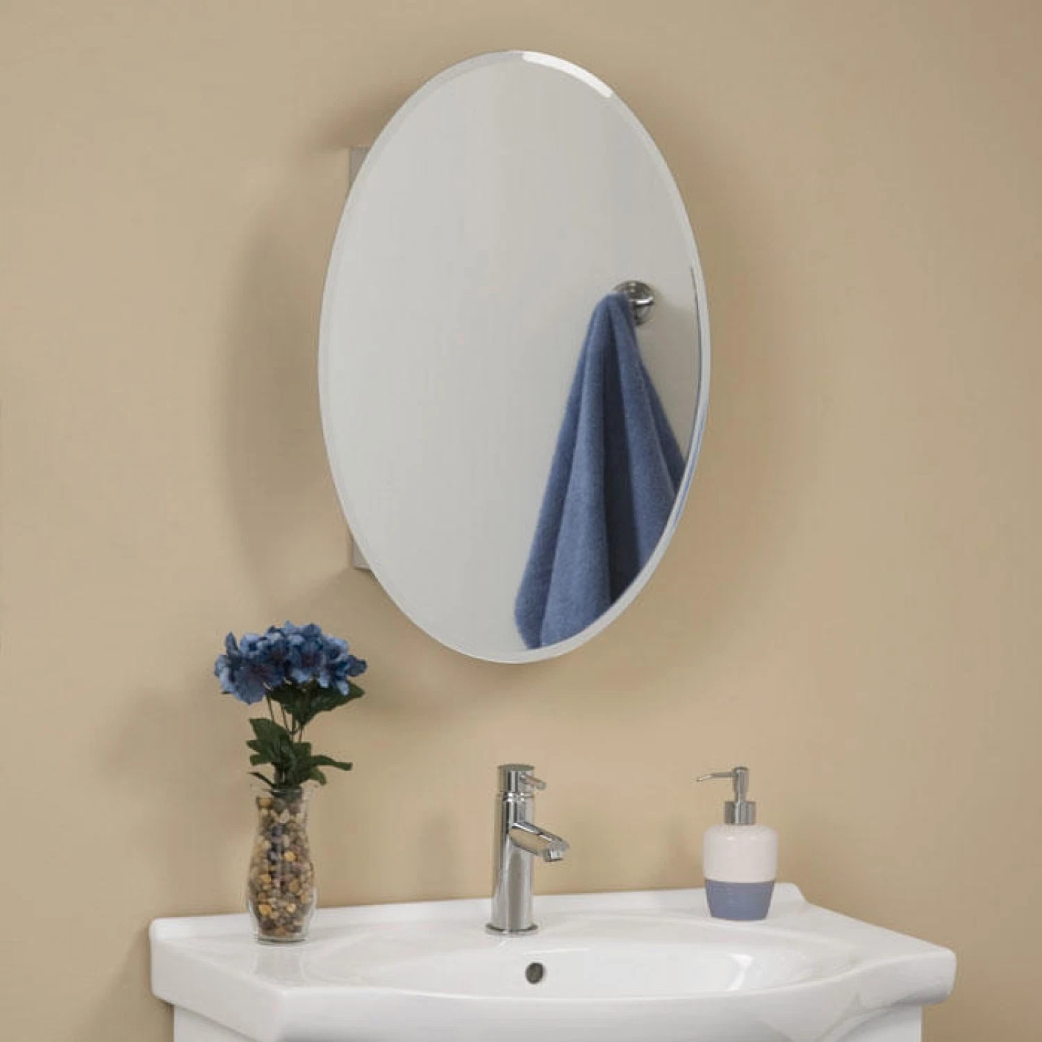 Frameless Wall Mounted Decorative Bathroom Mirror