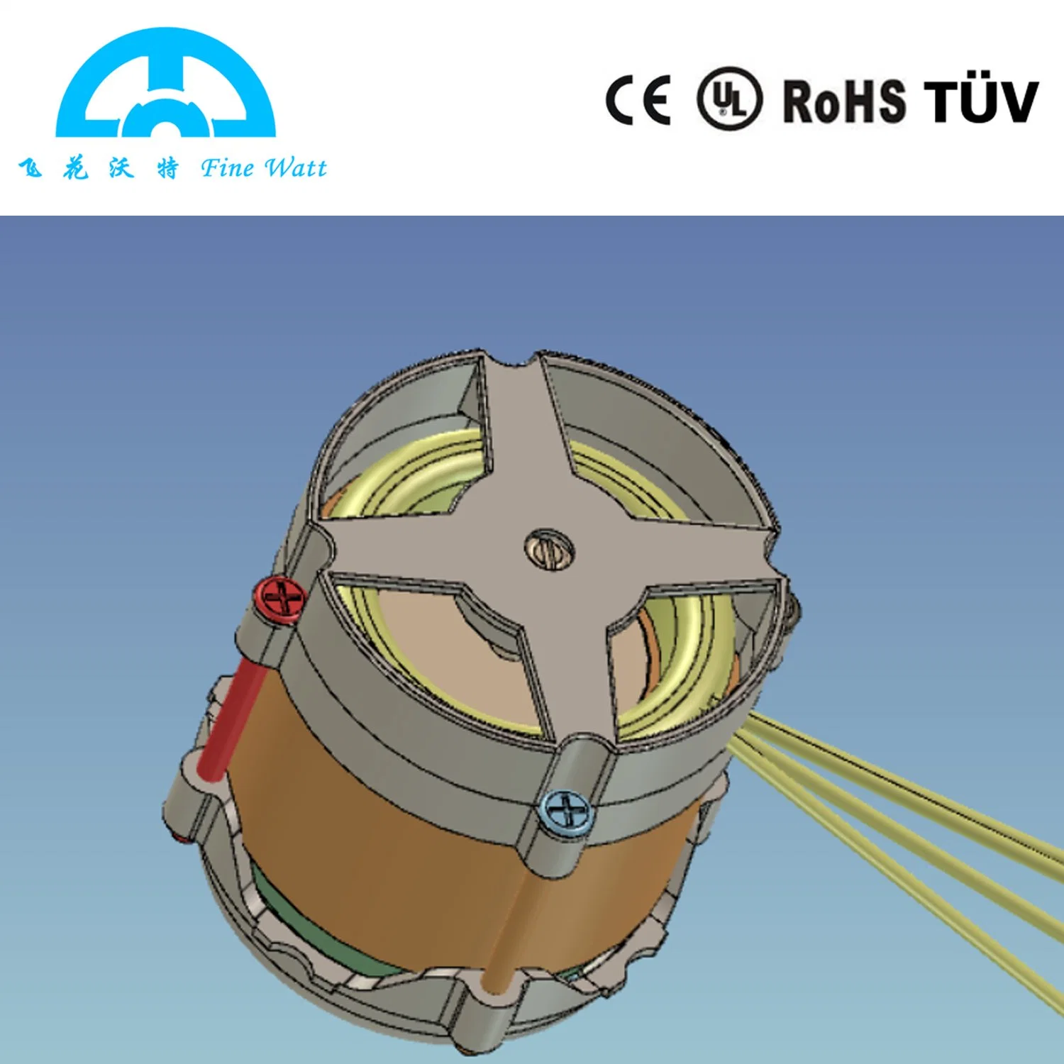 Motor de accionamiento de bomba de baja potencia con alta velocidad de 1100rpm 20W