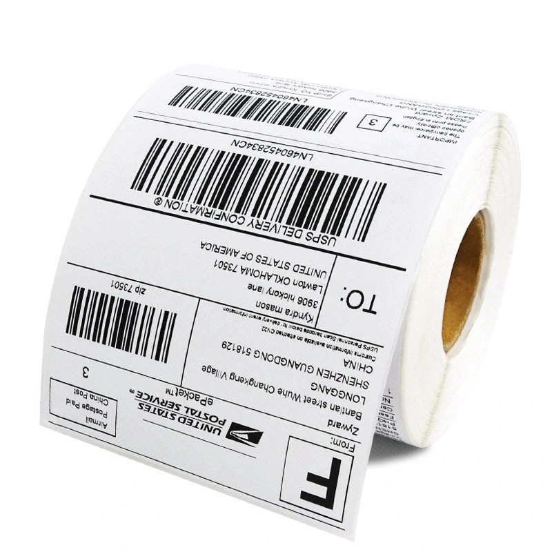 Self-Adhesive Paper Thermal Paper Top Coated Thermal Sticker for Label