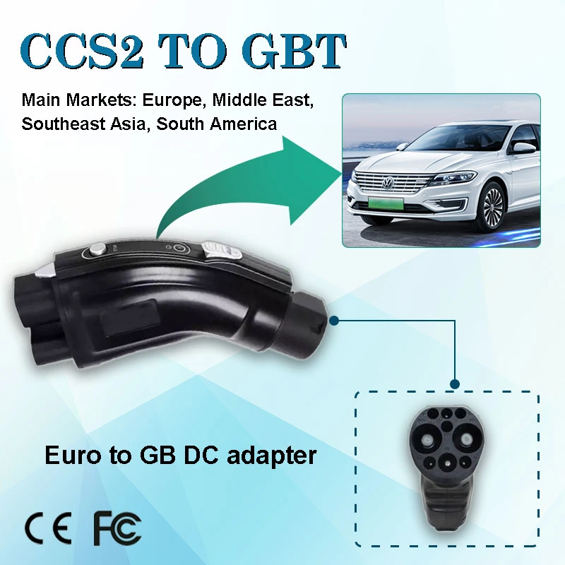 CCS2 to GB/T Adapter with EV Fast Charging Plug 200A DC Combo Adapter for Electric Vehicle EV Charger Connector CCS2 to Gbt