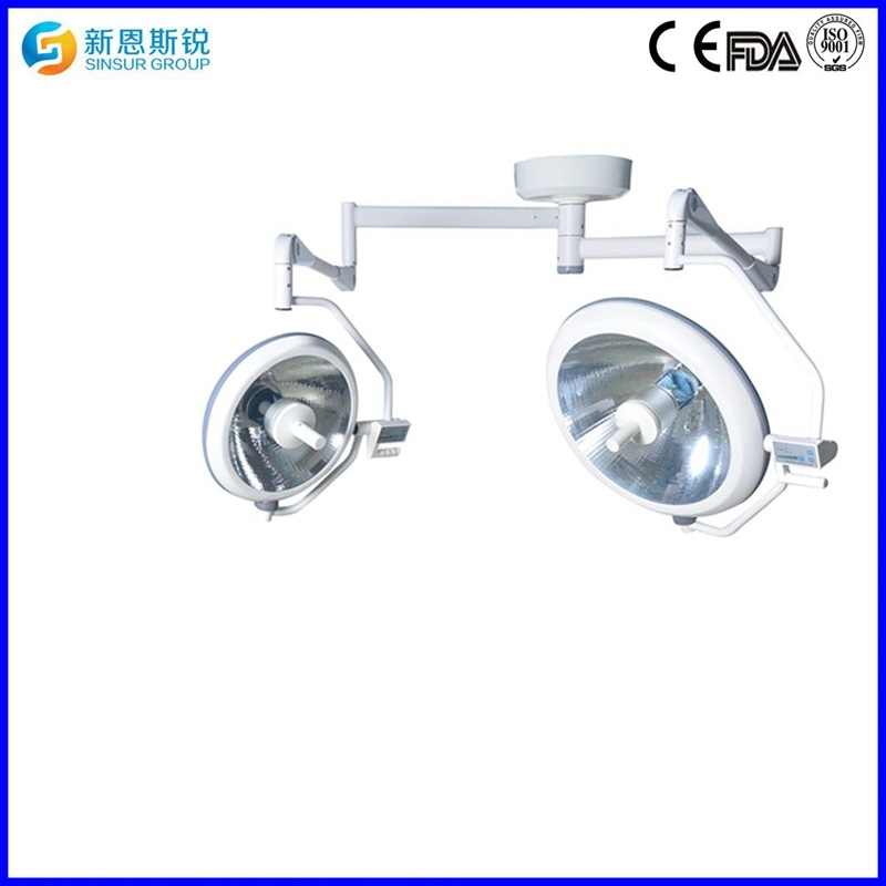 Cold Shadowless Halogen Ceiling Double-Head Medical Operating Room Surgical Light