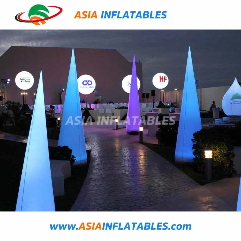 Giant Inflatable Light Air Column Tube, Inflatable LED Cone Tube