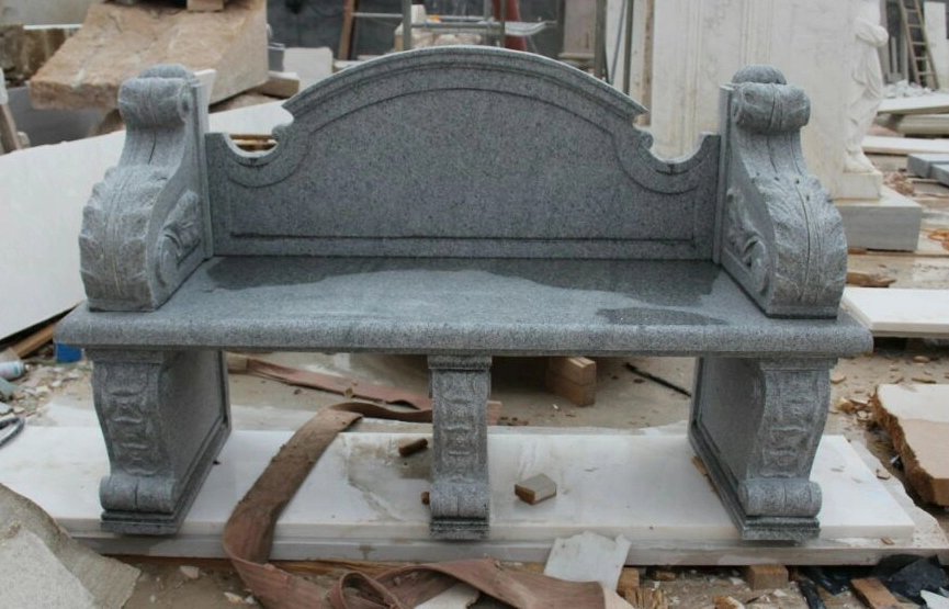 Antique Stone Marble Garden Bench for Park Decoration (SYMB-018)