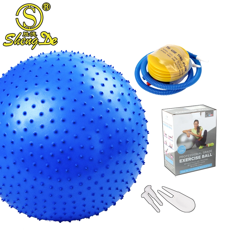 Übung umweltfreundliche Anti Burst Custom Logo Massage PVC Yoga Ball