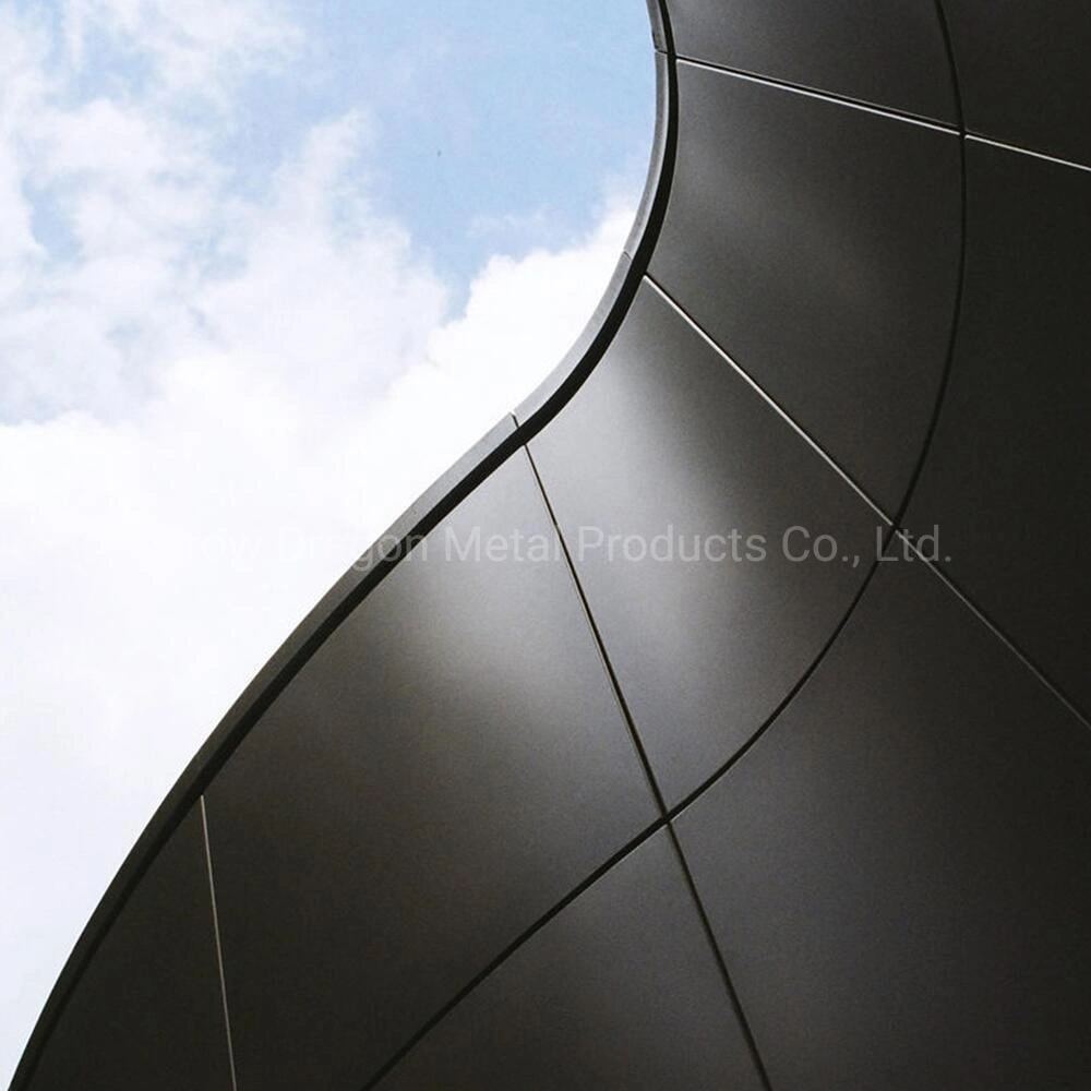 Aluminum Double Curved Wall Cladding Panel for Factory Facade