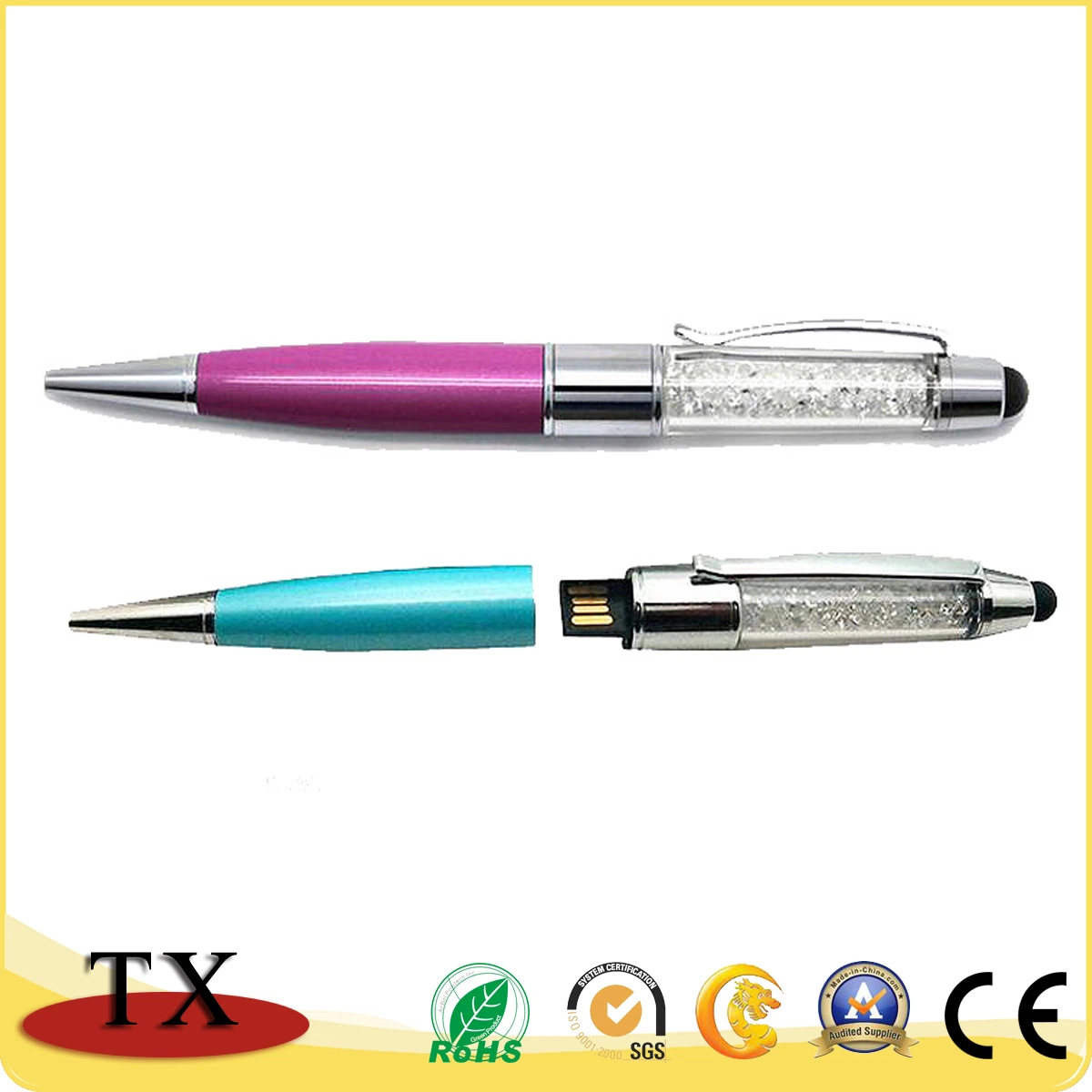 Fancy Metal and Plastic USB for USB Pen and Pen Drive