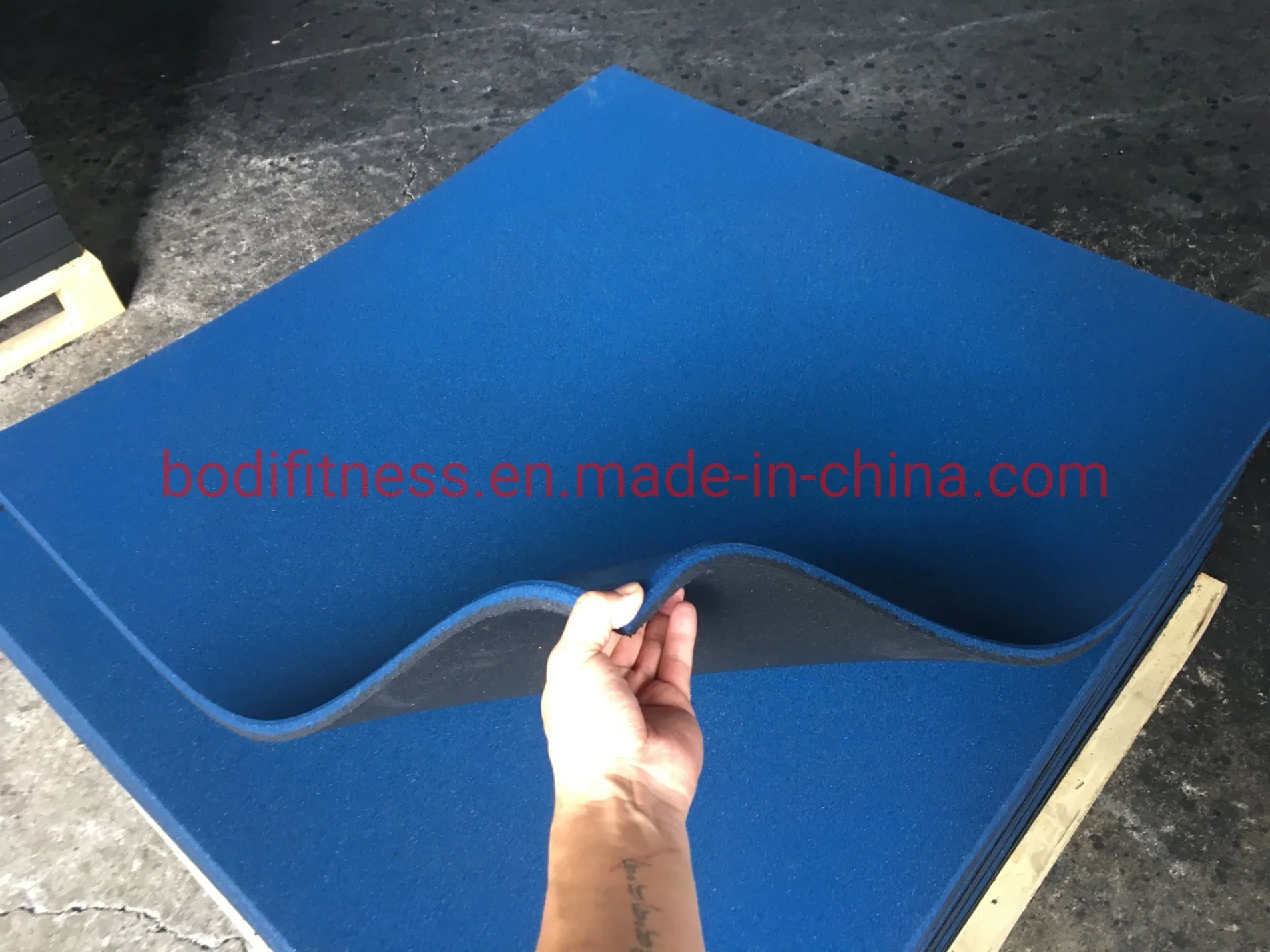 Indoor Playground Rubber Tile Fitness Rubber Mat Fitness Gym Rubber Floor