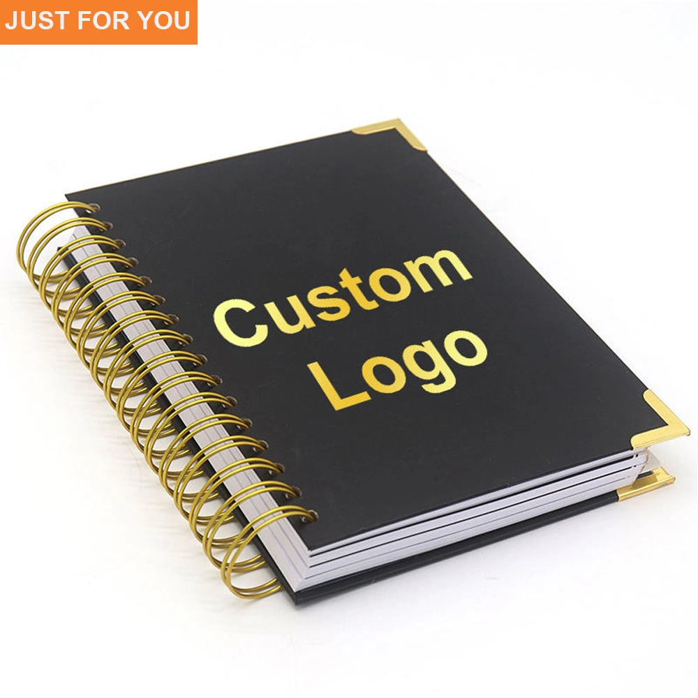 Luxury Personalized Printed Custom Spiral Note Book Printing A5 Hardcover Dotted Binder Notebook with Logo