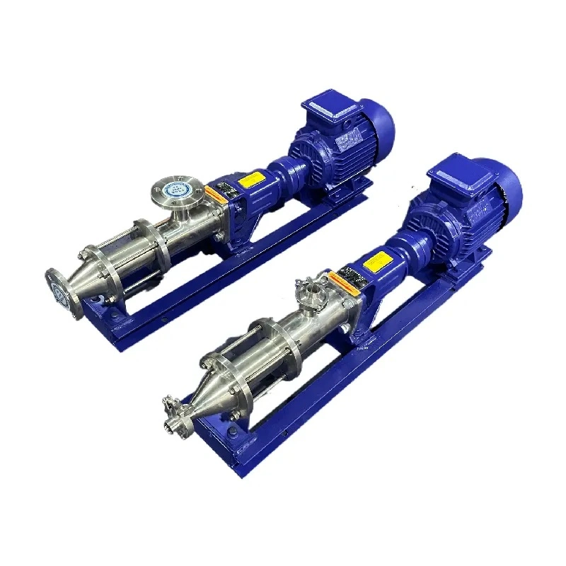 Einstufige industrielle Schraubenpumpe aus Edelstahl der Serie G