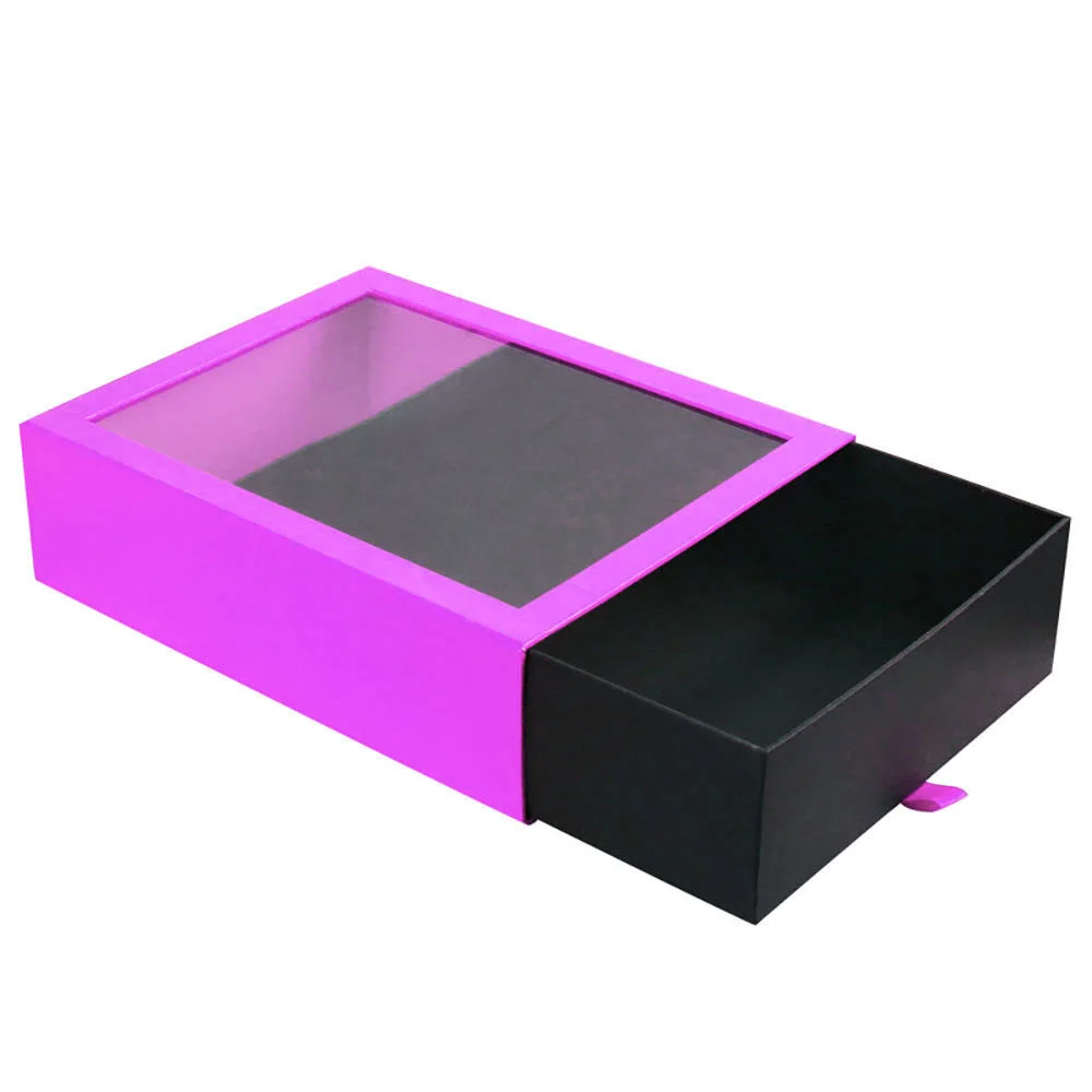 Custom Drawer Box Eyelash Packaging Hair Extensions Wig Art Drawer Display Carton Cardboard Custom Gift Craft Paper Box