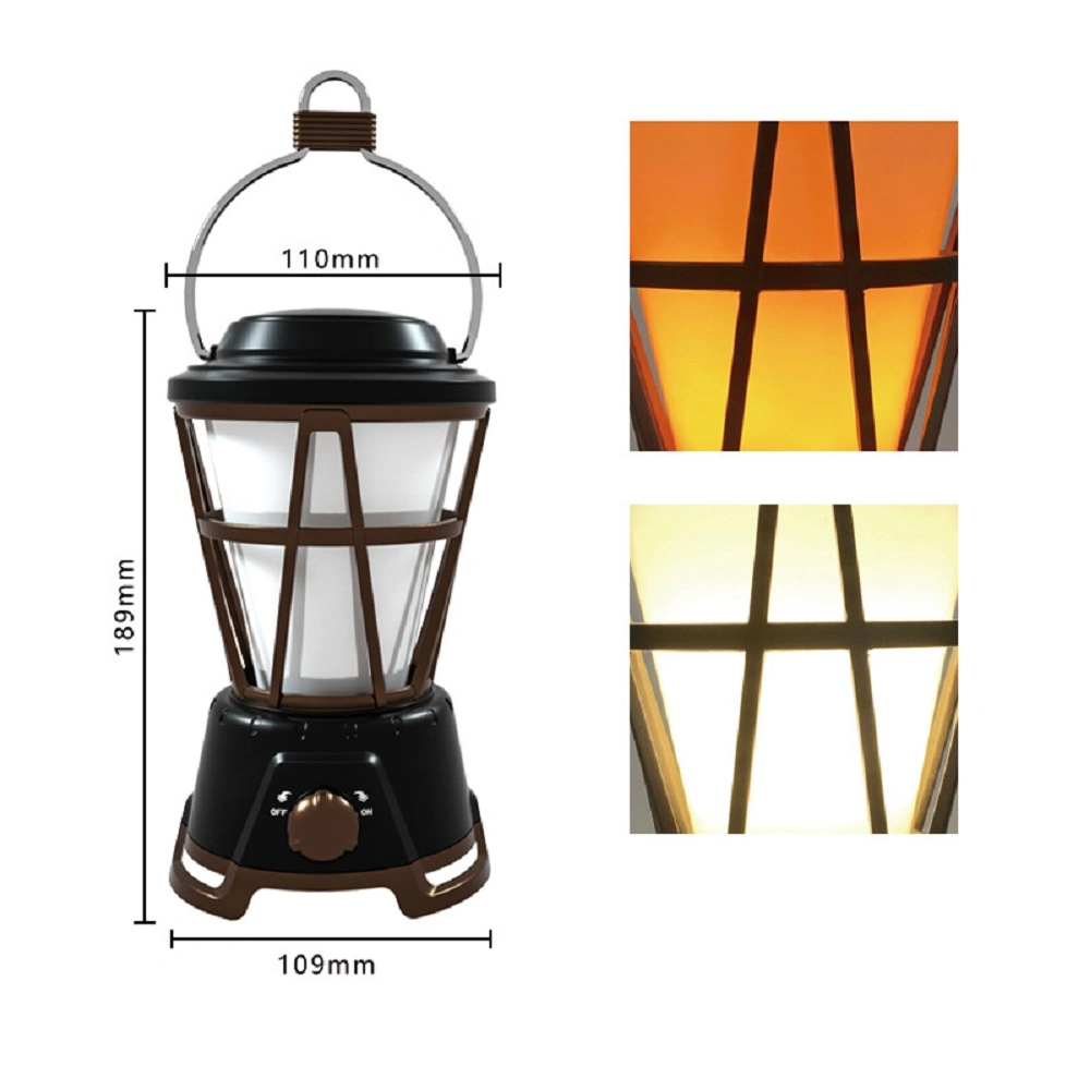 مصباح LED Camping Lantern القابل لإعادة الشحن ضوء التخييم المحمول المقاوم للمياه لحالات الطوارئ Wyz18447