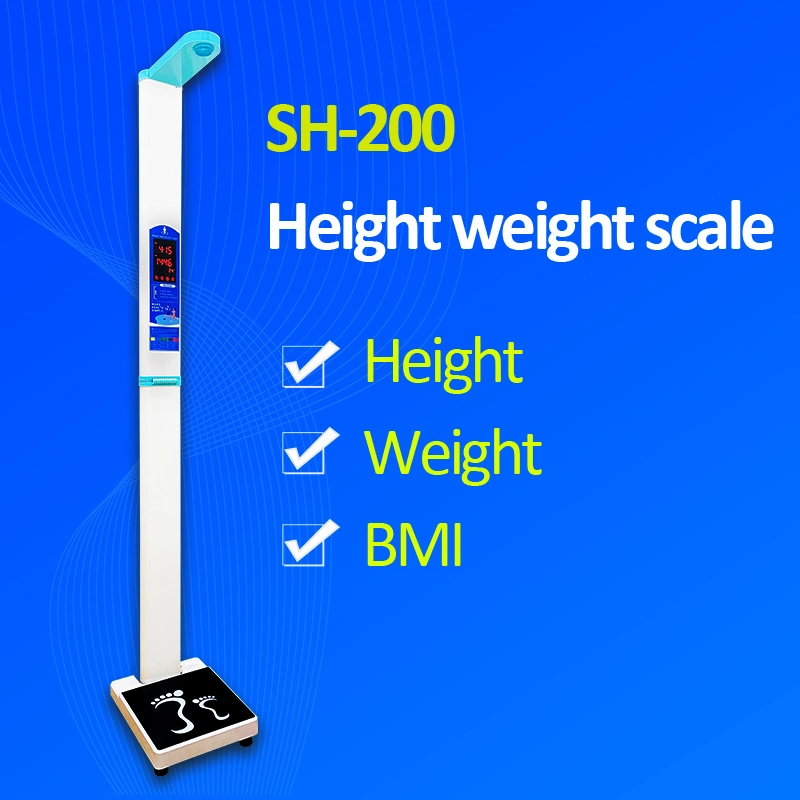 Sh-200 Height Weight BMI Machine Body Scale Balance with Digital Screen