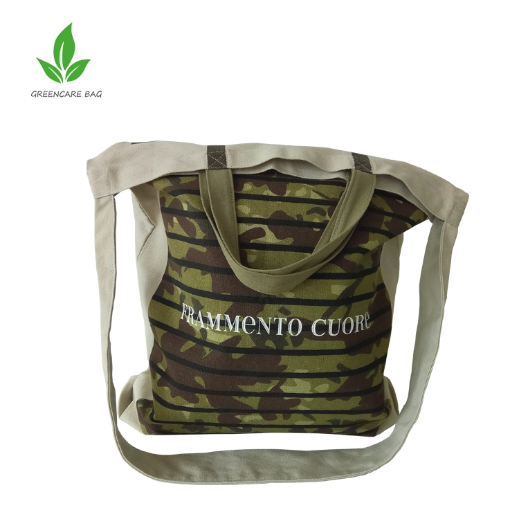 Fashion Design High quality/High cost performance  Travel Printing Camouflage Tote Bags Cotton Canvas Bag