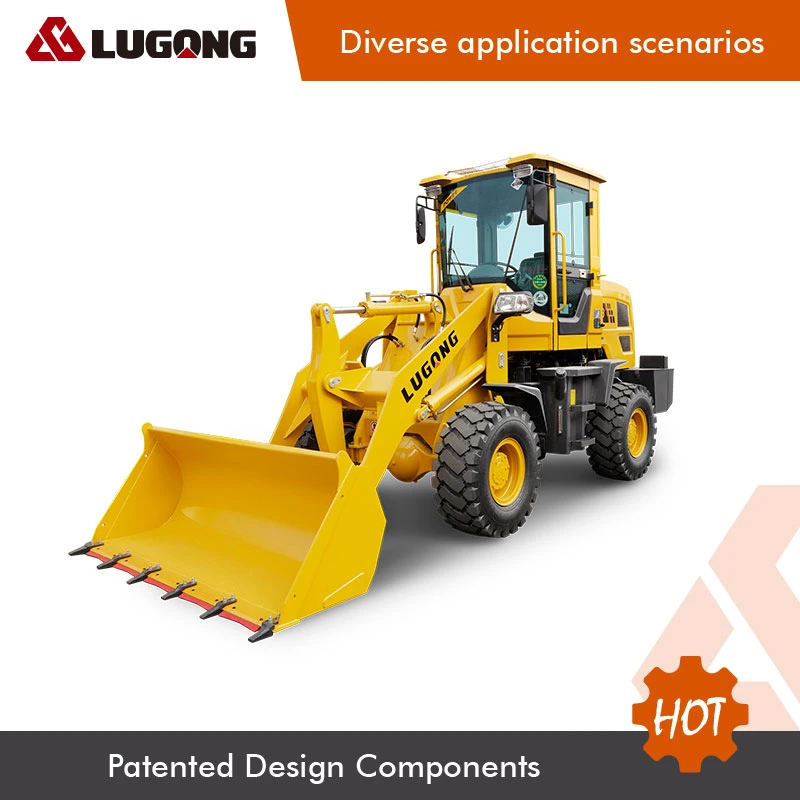 Lugong 1.6 Ton China Mini Wheel Loader Articulated Wheel Loader for Sale