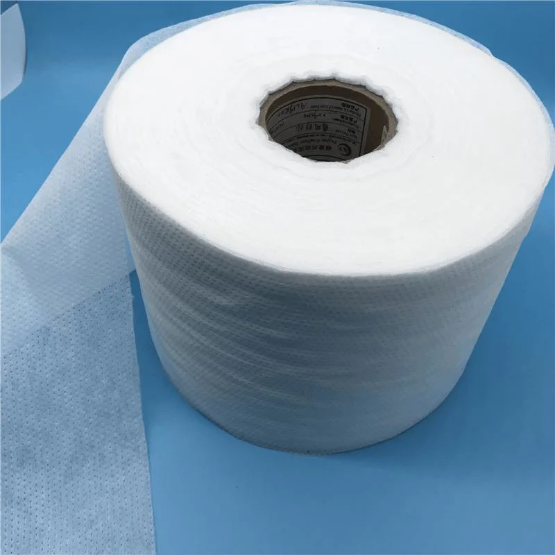 Non Woven Fabric Sanitary Napkin Top Sheet Hot Air Through Raw Materials