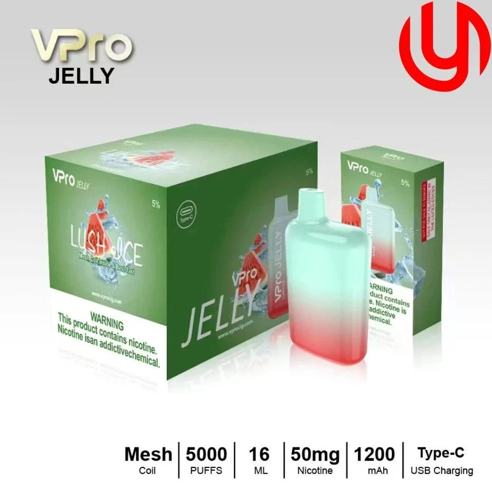 VAPE vPro Jelly 5000 Puffs VAPE recargable desechable E-cigarrillo