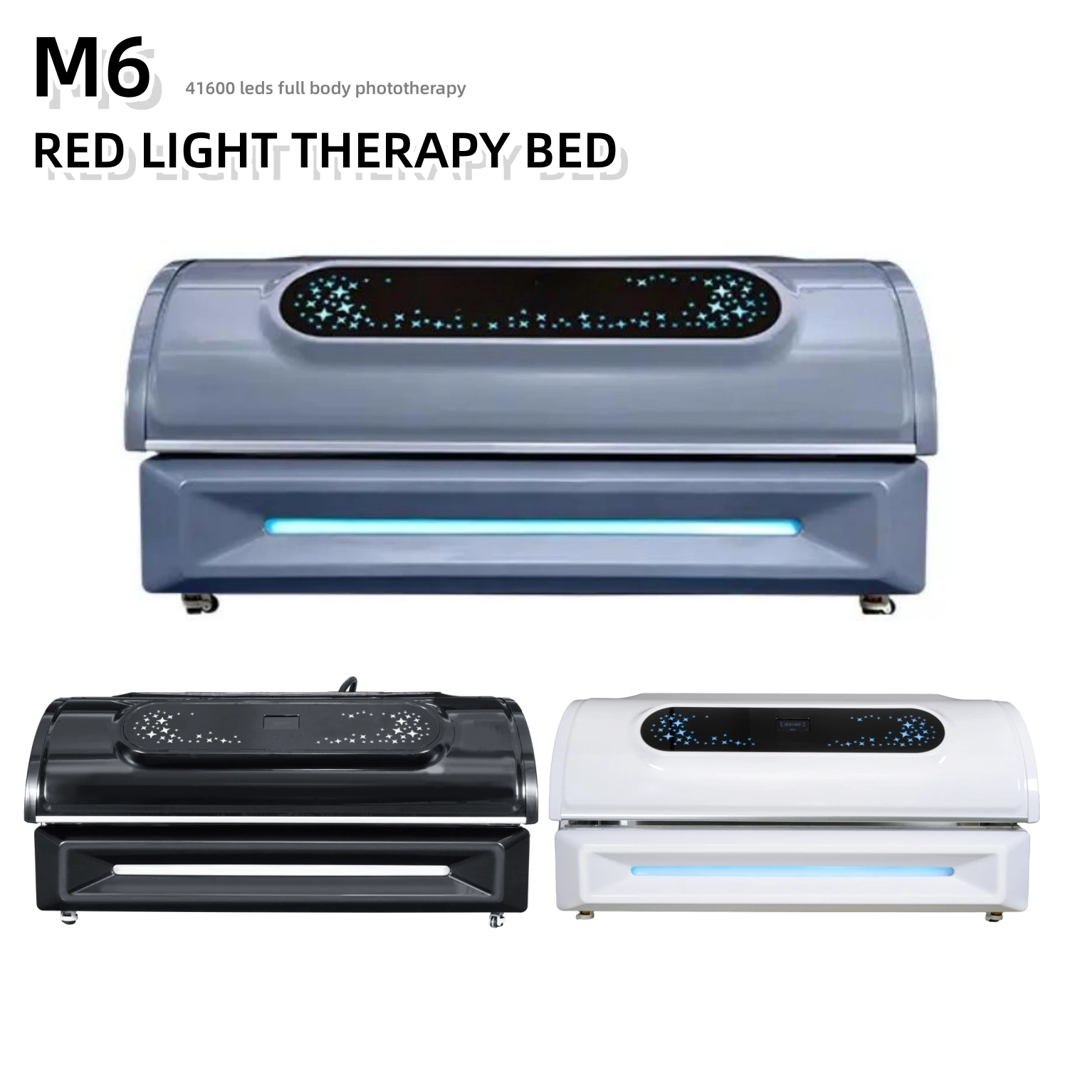 Skin Care 41600LEDs Adjustable Pulse LED Infrared Red Light Therapy Bed Device