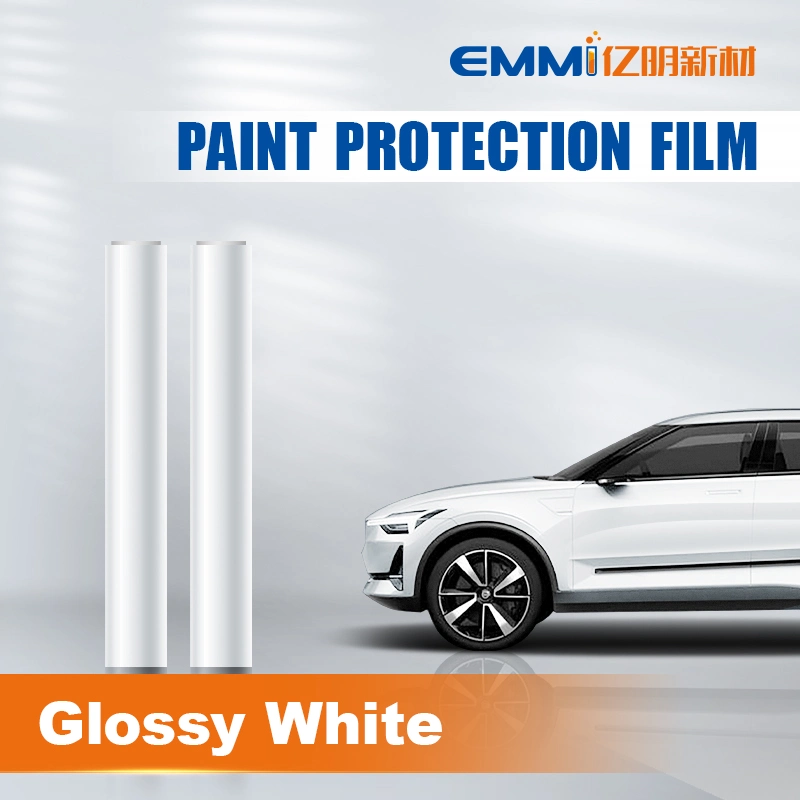 7.5mil White Color TPU Ppf Car Full Body Paint Protection Film Anti Scratch Heat Self Healing 1.52*15m Rolls Customized