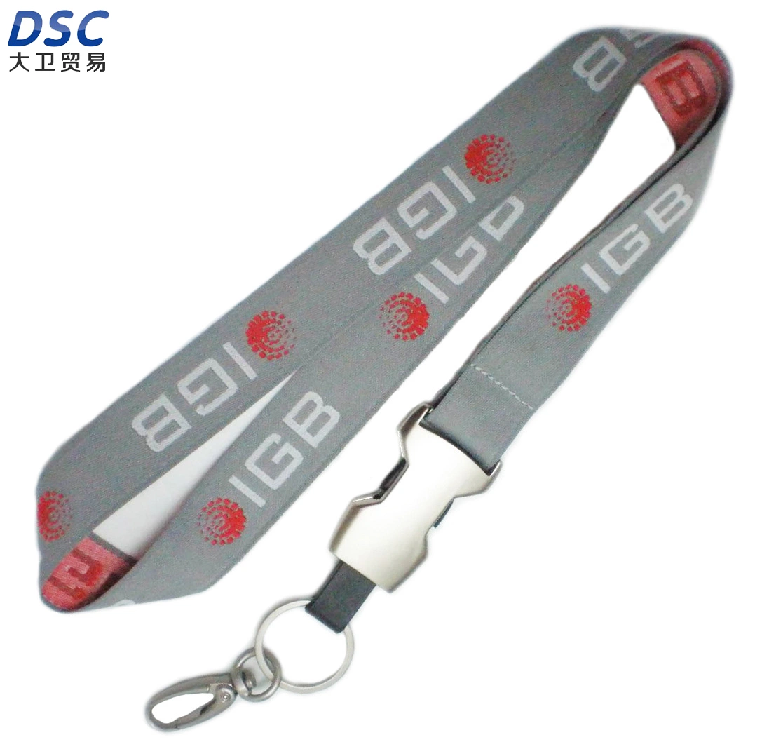 Polyester Thermal Sublimation Lanyard Double Hook Access Zertifikat Lanyard