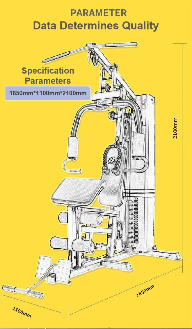 Fábrica de quente grosso dos mais populares Home Mini Ginásio Fitness Equipment 1 Estação