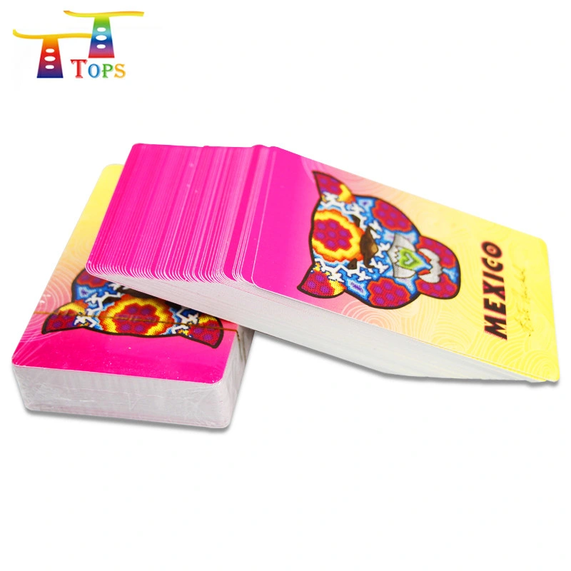 Familienspiel vorne und hinten beidseitig bedruckte Holder Box Logo Paper Poker Karten