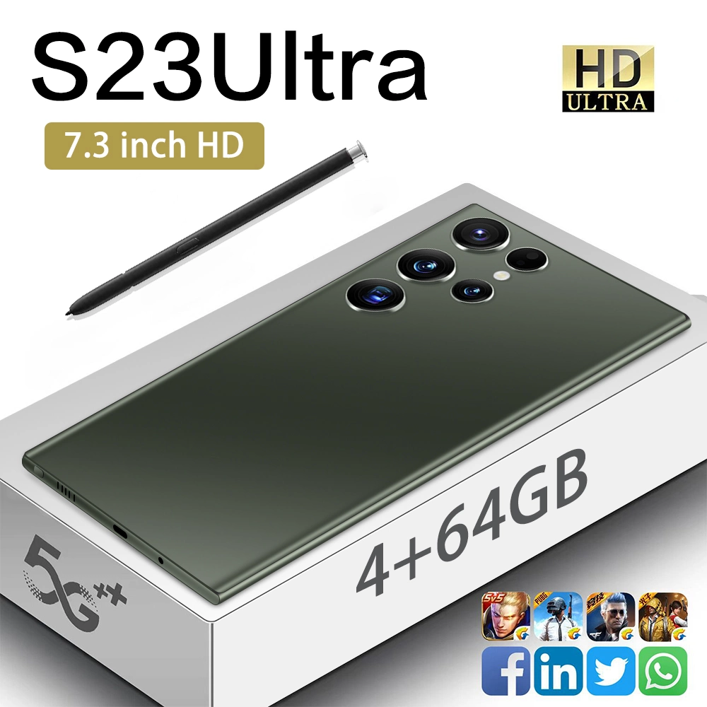 Listo en stock 8 Core S23 Ultra 3+64GB Dual SIM Nuevo teléfono inteligente