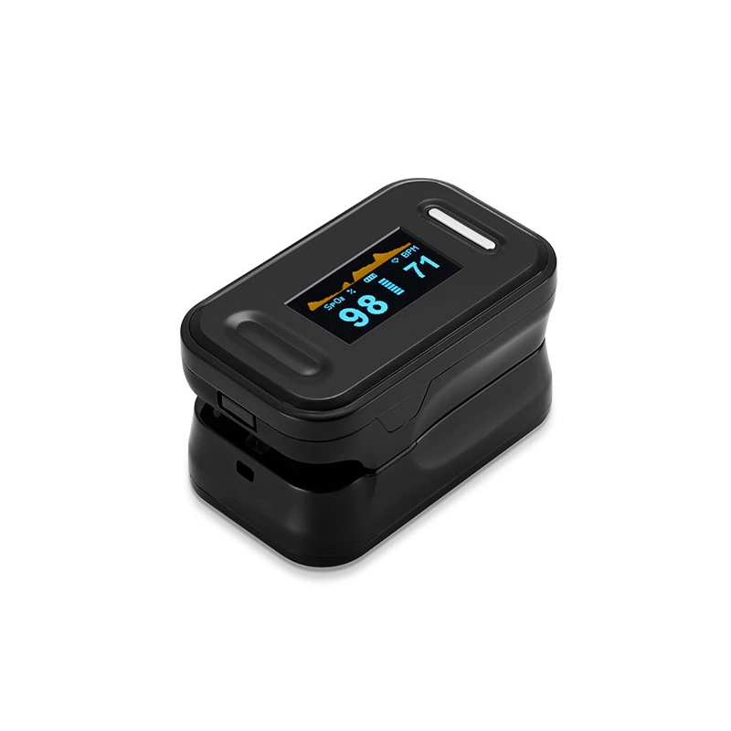 New LED Screen Black Handheld Pulse Oximeter Health Care Po-2 Ooximeter Fingertip with CE