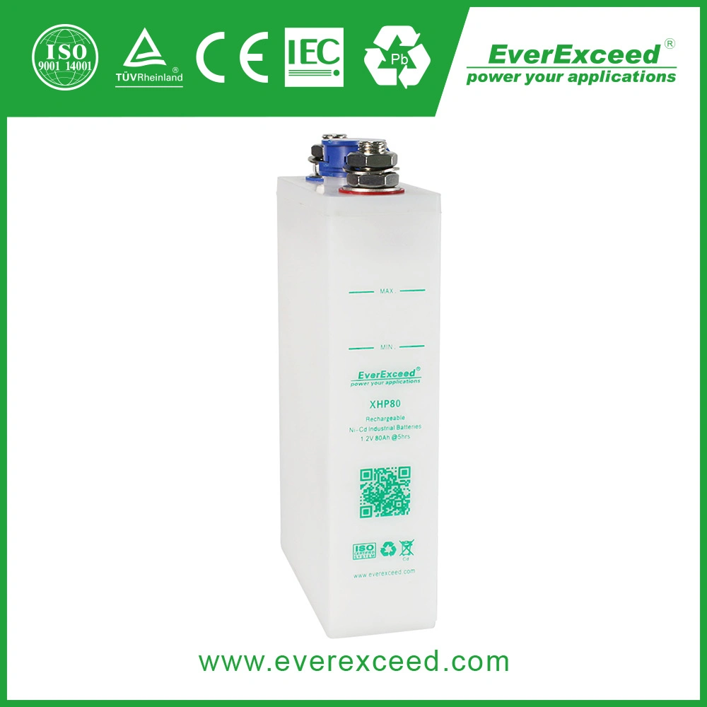 Everexceed 1.2V 30ah Xhp Sintered Plate Range Nickel Cadmium Generator Starting / Genset 1.2V 30ah NiCd Battery