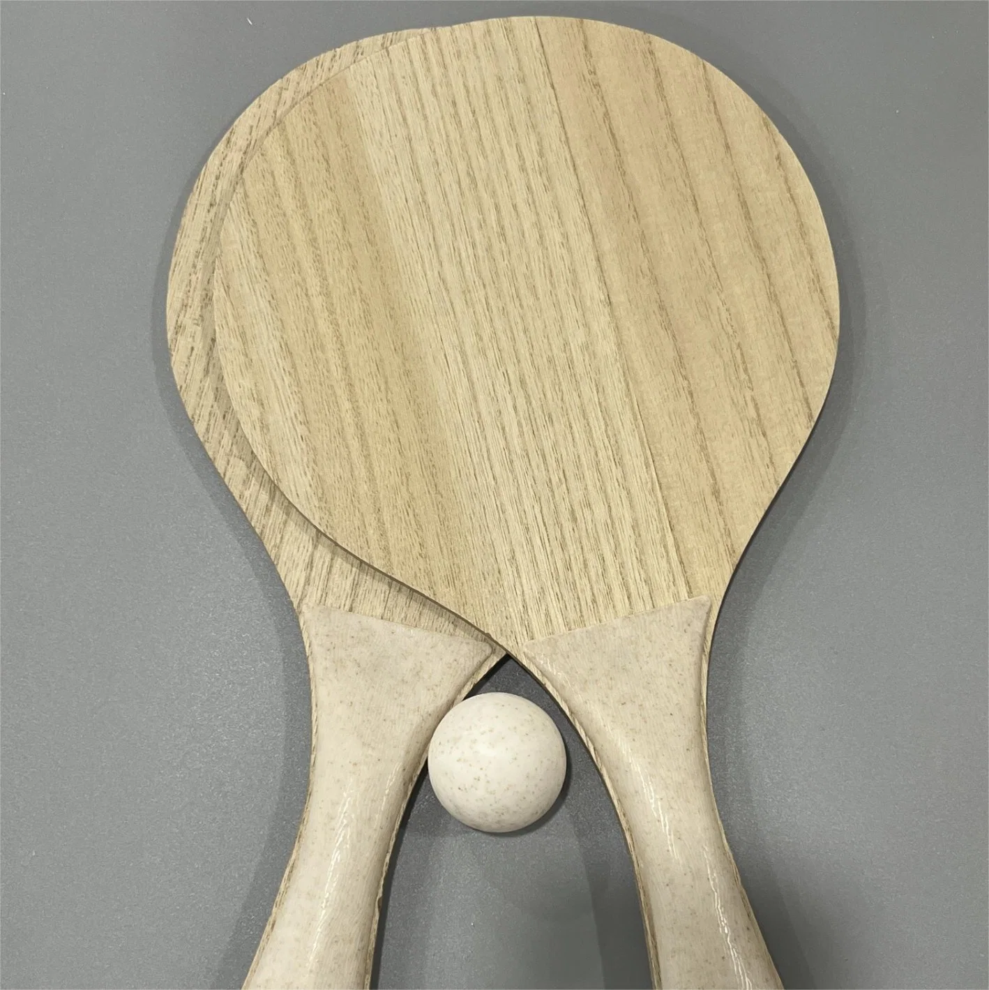 Paulownia Wood Beach Racket Set with Special Surface MDF Racket Gift