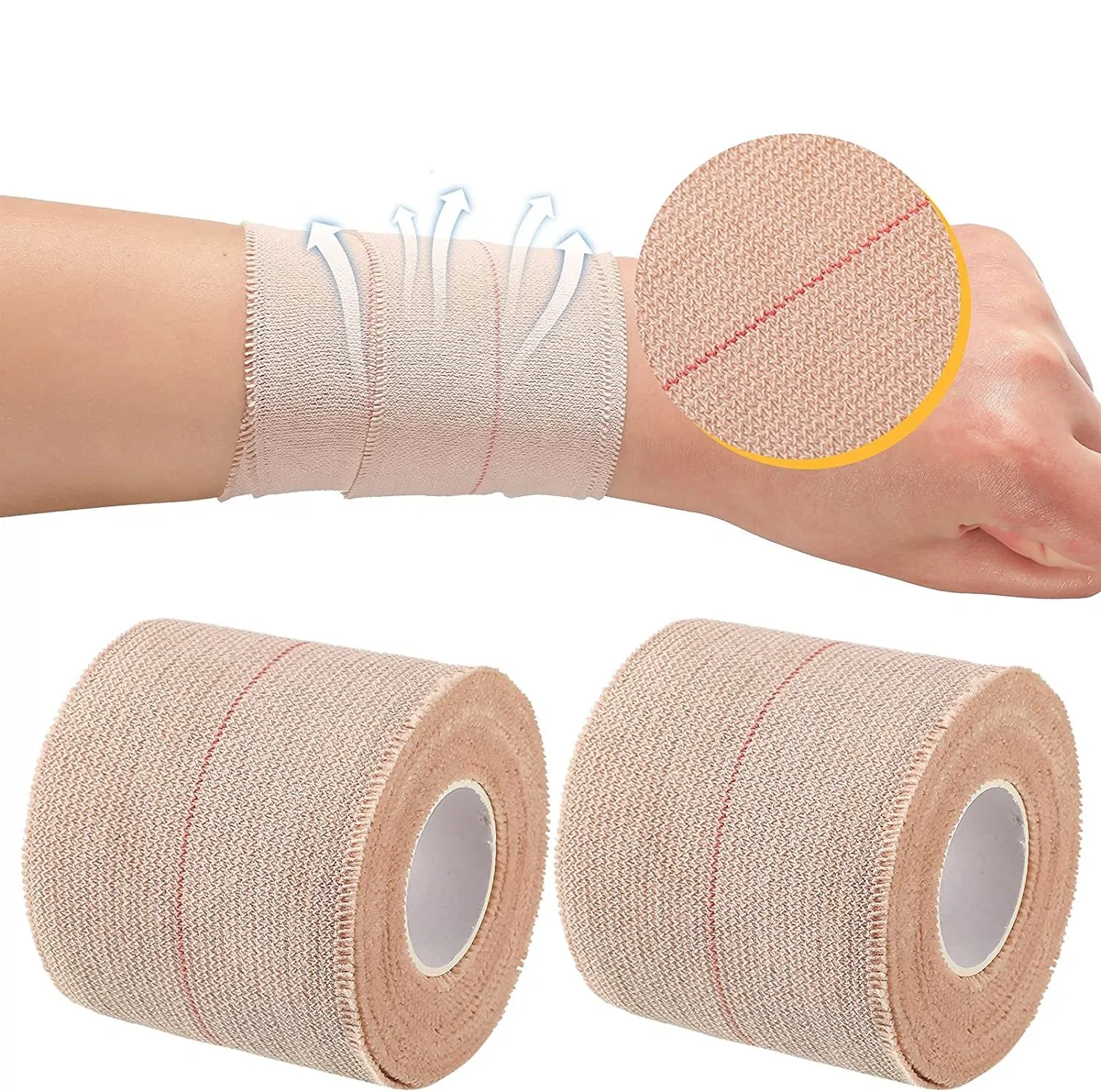 High quality/High cost performance  Breathable Athletic Elastic Adhesive Bandage EAB