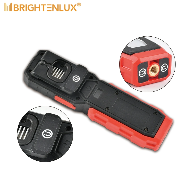 Voiture Brightenlux Outdoor réglable Banque d'alimentation multifonction Portable Rechargeable USB Mini-COB LED Lampe phare de travail avec 4 modes