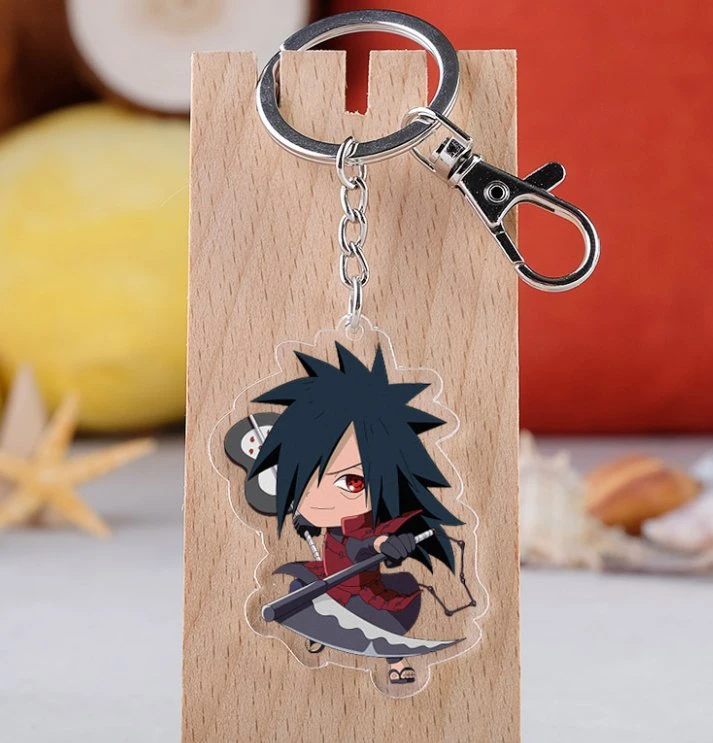 Porte-clés Anime Naruto Uchiha Madara porte-clés Uchiha Imachi clé acrylique Supports