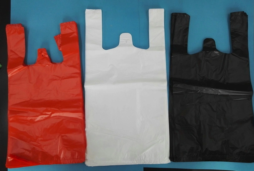 Thank You Printed Heavy Duty Clear Plastic Grocery T-Shirt Bags