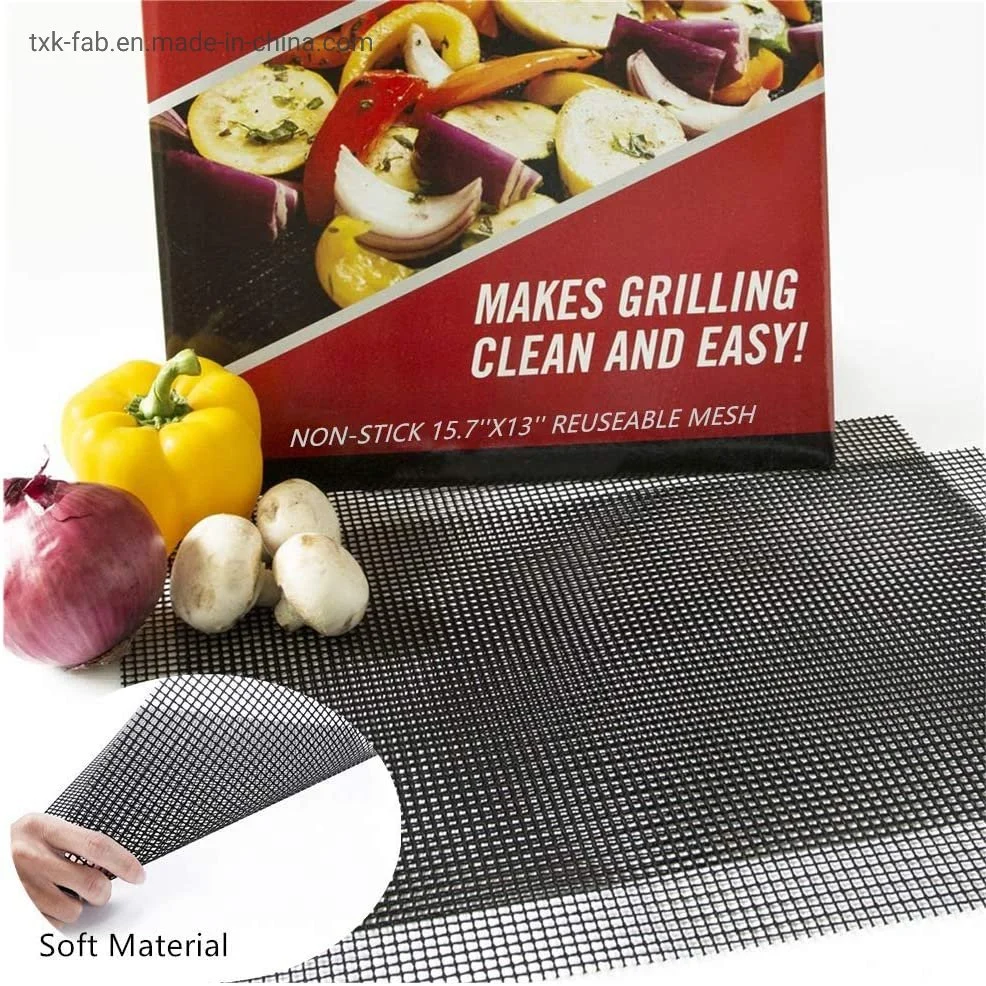 China Hersteller Antihaft Hochtemperatur PTFE Fiberglass Mesh Gewebe für Backen